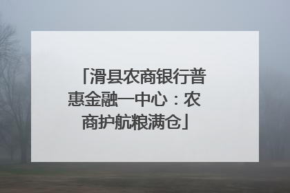 滑县农商银行普惠金融一中心：农商护航粮满仓