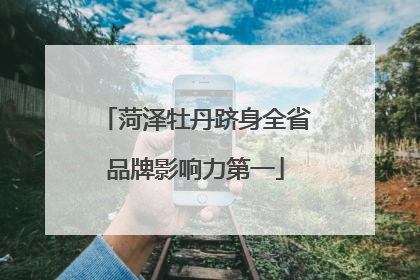 菏泽牡丹跻身全省品牌影响力第一