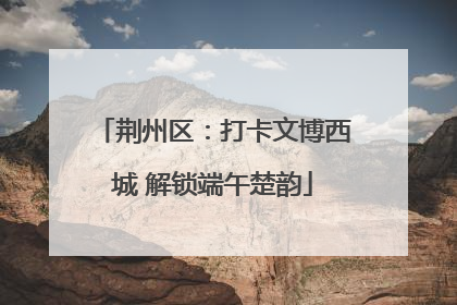 荆州区：打卡文博西城 解锁端午楚韵