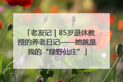 老友记｜85岁退休教授的养老日记——她就是我的“绿野仙庄”