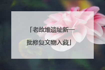 老故堆遗址新一批修复文物入藏