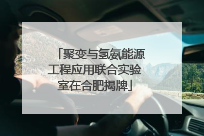 聚变与氢氨能源工程应用联合实验室在合肥揭牌