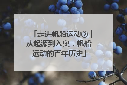 走进帆船运动②｜从起源到入奥，帆船运动的百年历史