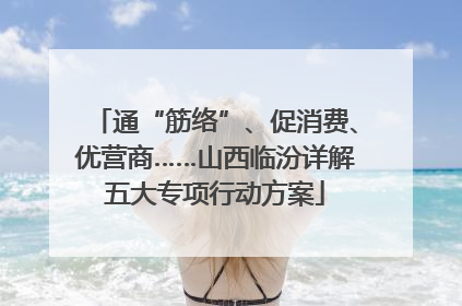 通“筋络”、促消费、优营商……山西临汾详解五大专项行动方案