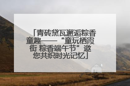 青砖黛瓦邂逅粽香童趣——“童玩栖霞街 粽香端午节”邀您共织时光记忆