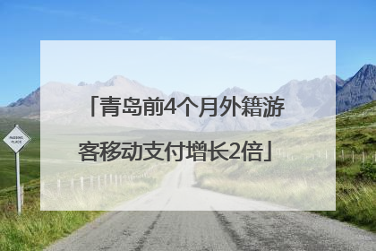 青岛前4个月外籍游客移动支付增长2倍