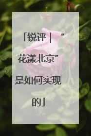 锐评｜“花漾北京”是如何实现的