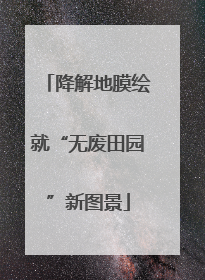 降解地膜绘就“无废田园”新图景