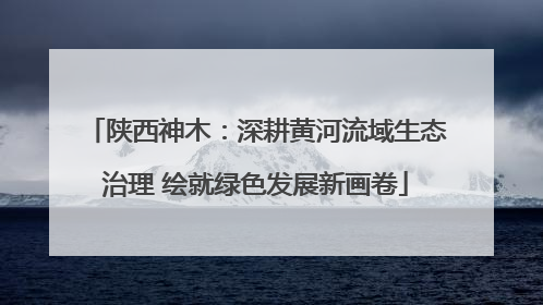 陕西神木：深耕黄河流域生态治理 绘就绿色发展新画卷