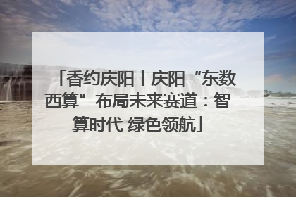 香约庆阳丨庆阳“东数西算”布局未来赛道：智算时代 绿色领航