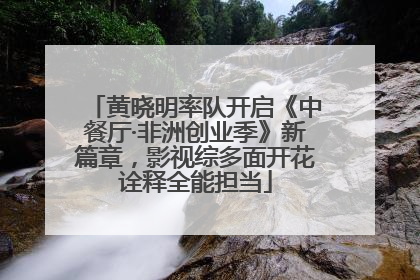 黄晓明率队开启《中餐厅·非洲创业季》新篇章，影视综多面开花诠释全能担当