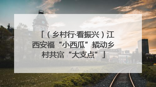 （乡村行·看振兴）江西安福“小西瓜”撬动乡村共富“大支点”