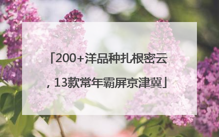 200+洋品种扎根密云，13款常年霸屏京津冀
