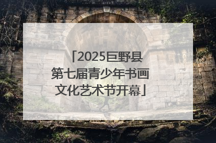 2025巨野县第七届青少年书画文化艺术节开幕