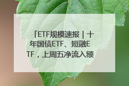 ETF规模速报｜十年国债ETF、短融ETF，上周五净流入额均超20亿元